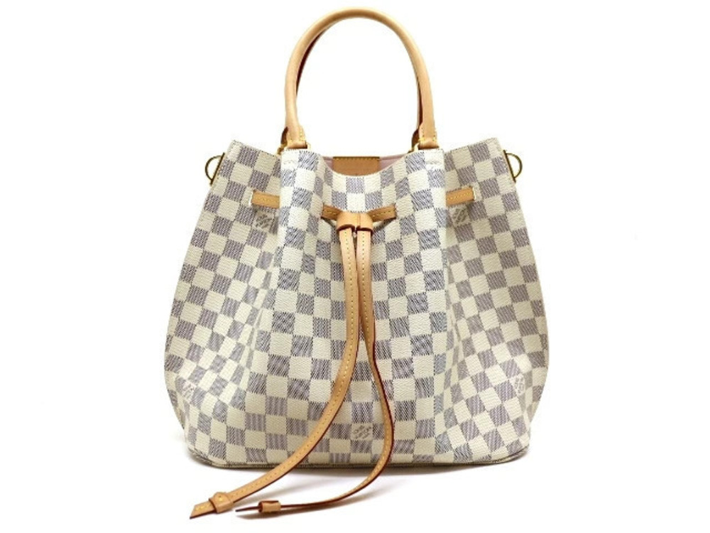 LOUIS VUITTON Bag Girolata Handbag Damier Azur White